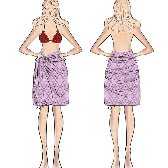 Loom Weave Organic Cotton Wrap Sarong 2 Side Travel Blanket Pineapple - Picture 2 of 12